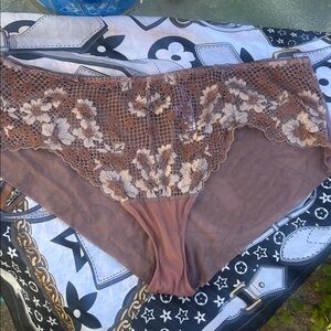 Adore Me Floral Lace nudes pink Panties